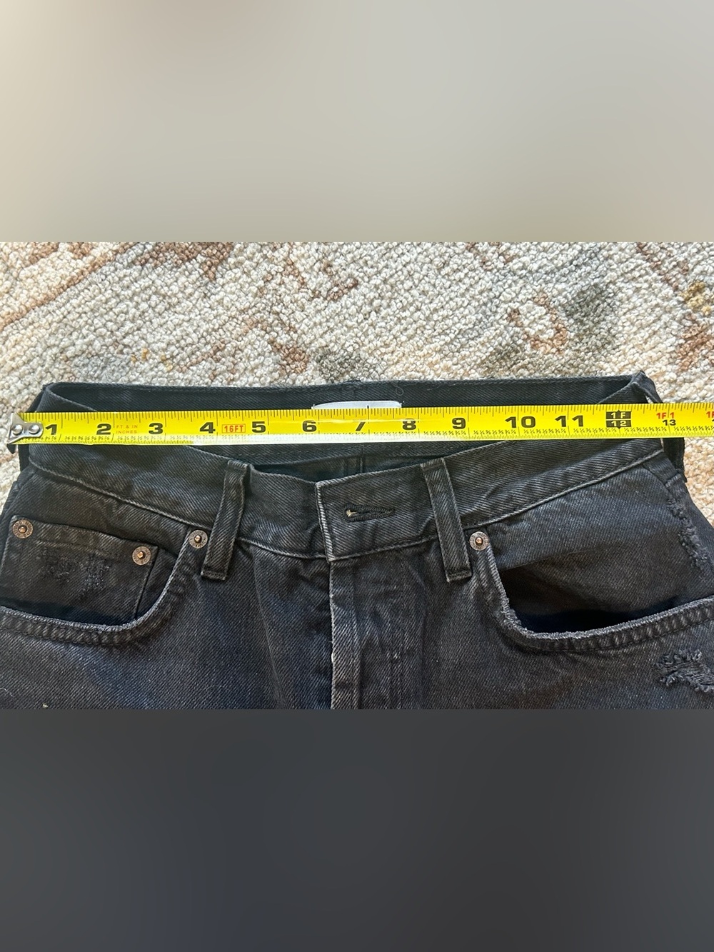 nuuds Black Relaxed Fit Distressed Jeans - Picture 5 of 6